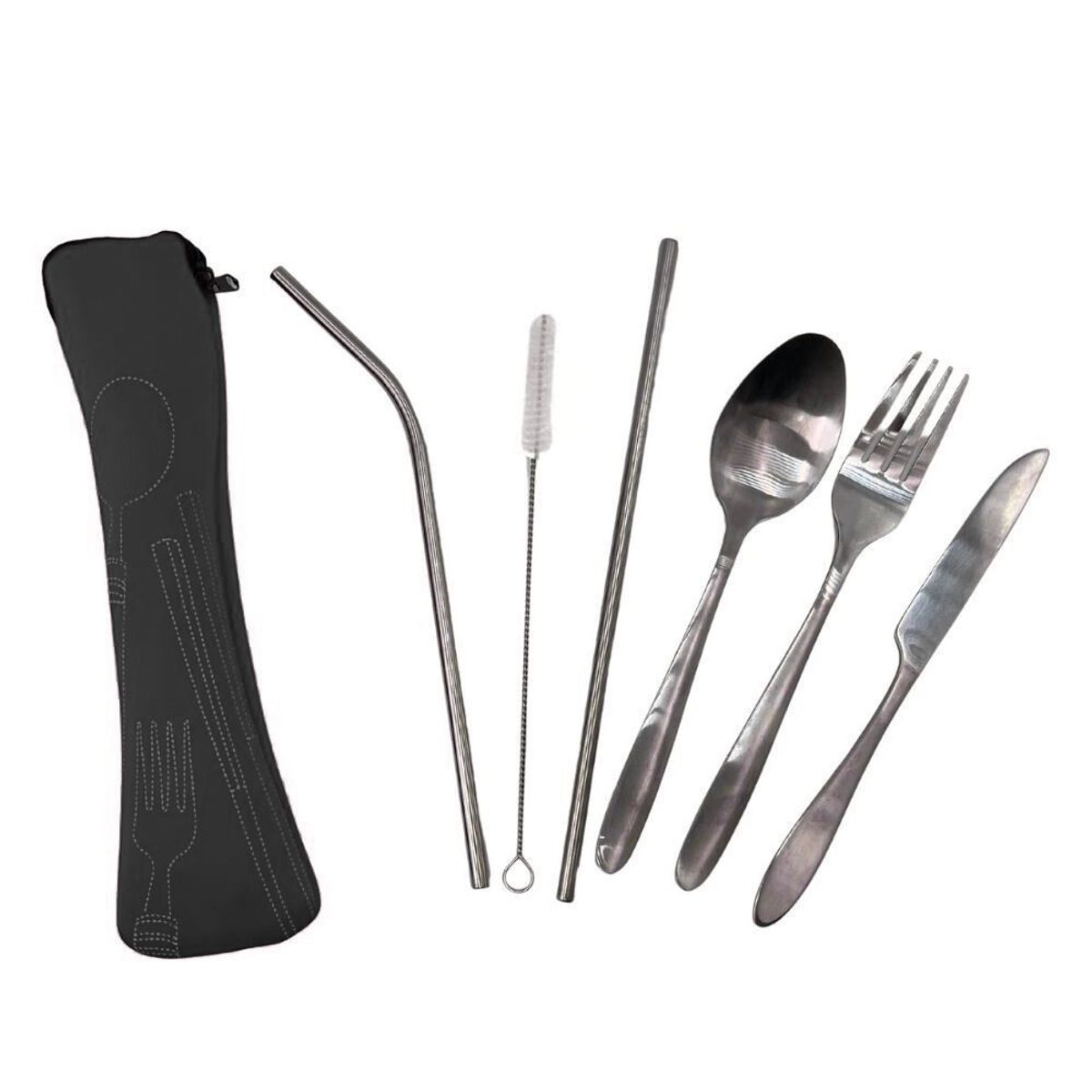 GENERICO - Kit de Cubiertos Tela 6 Piezas Genérico