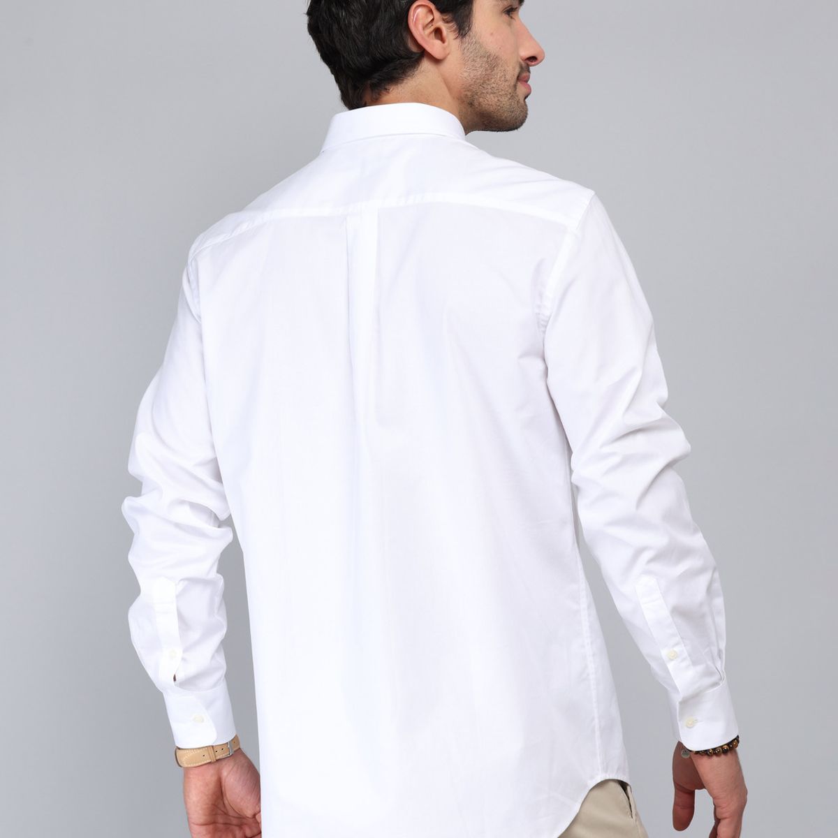 PIERO BUTTI - Camisa Texturada Tailored Fit Blanco Piero Butti PIERO BUTTI