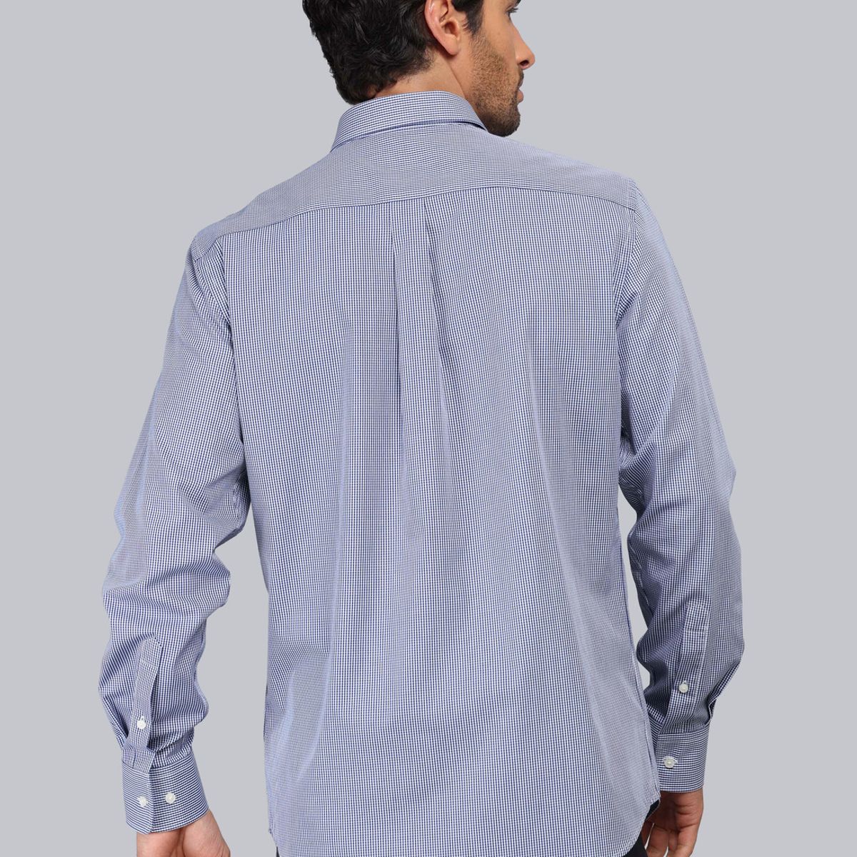 PIERO BUTTI - Camisa Cuadros Tailored Fit Azul Marino Piero Butti PIERO BUTTI