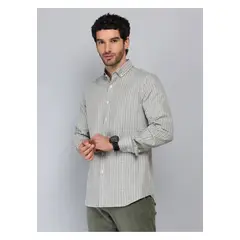 PIERO BUTTI - Camisa Cuadros Tailored Fit Oliva