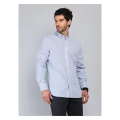 PIERO BUTTI - Camisa Rayas Tailored Fit Azul