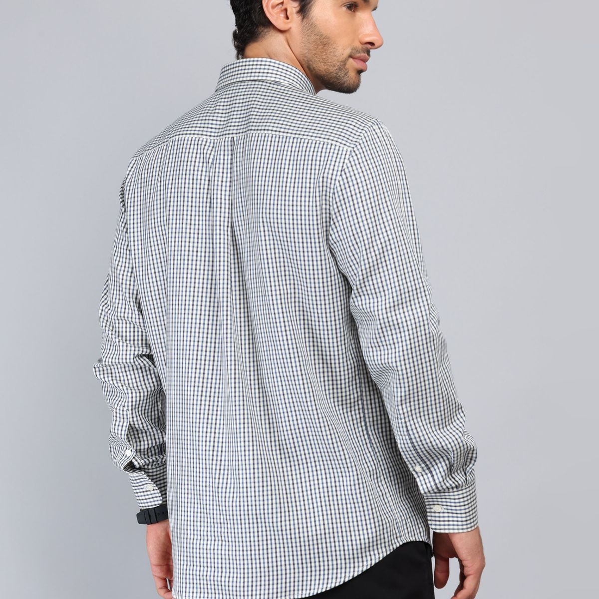 PIERO BUTTI - Camisa Cuadros Tailored Fit Azul Marino Piero Butti PIERO BUTTI