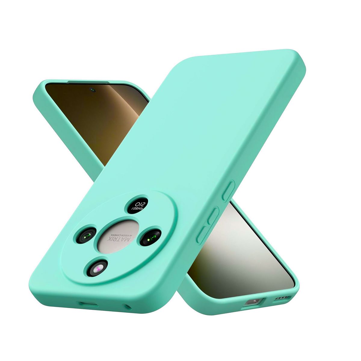 GENERICO - Carcasa Para Honor Magic 8 lite Goma Turquesa