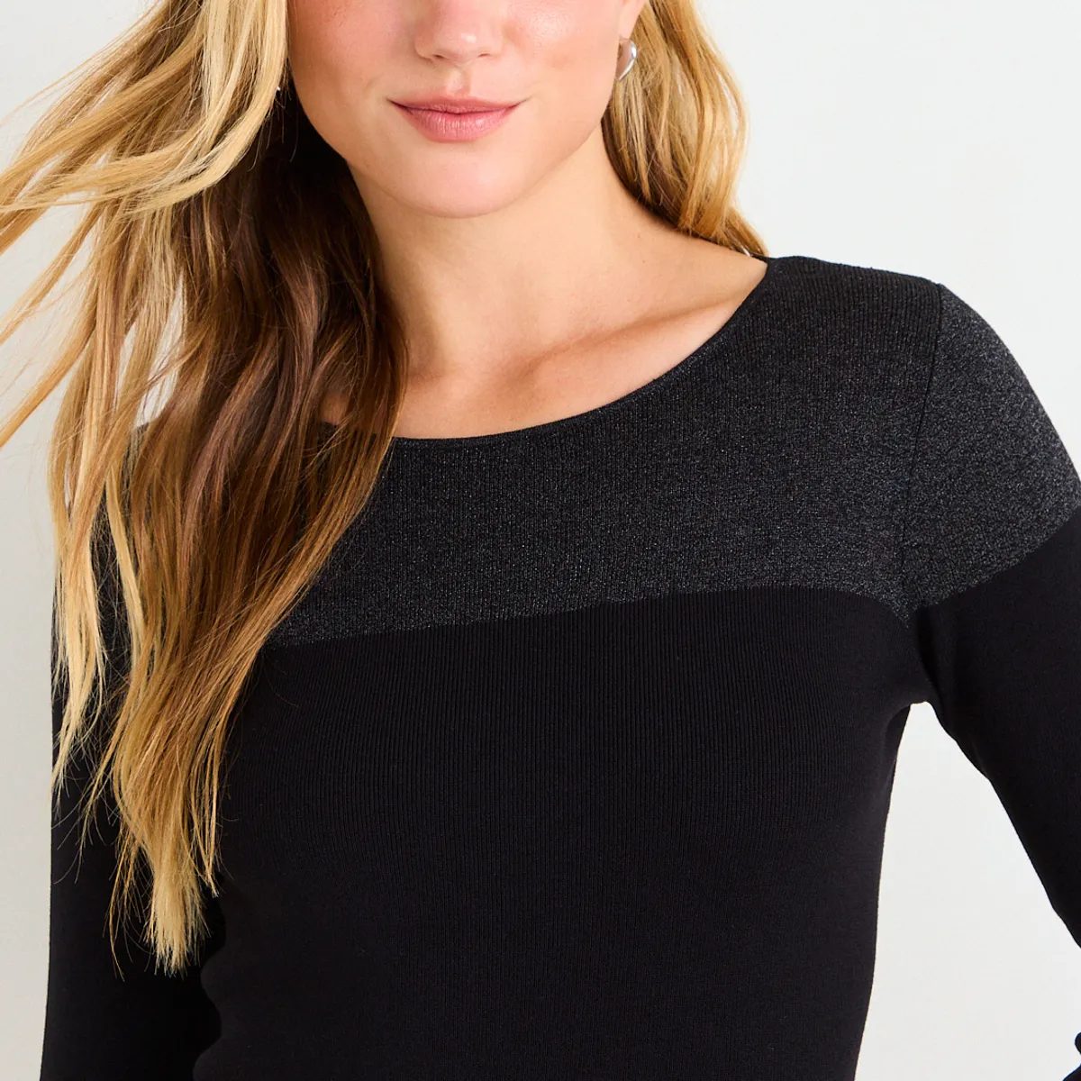 ASH - Sweater Malla Mujer Negro Ash