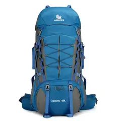 GENERICO - Mochila Trekking 60L Ajustable Ergonómica Gran Capacidad.