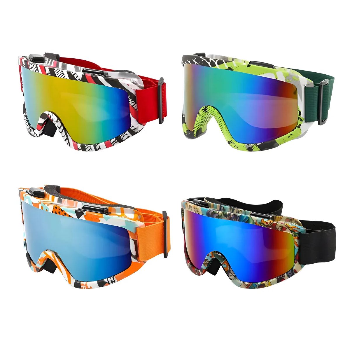 GENERICO - Gafas Antiparras Deportivas Uv Protección Esquí Variados Espejada