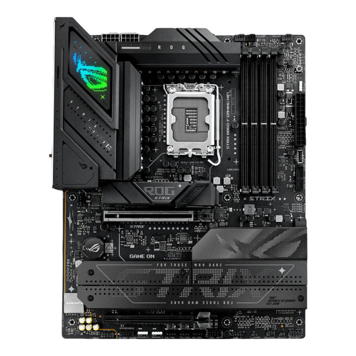 ASUS - ASUS ROG STRIX B860-F GAMING WIFI, Placa Madre Intel LGA1851, DDR5, PCIe 5.0, WiFi 7, ATX Gaming
