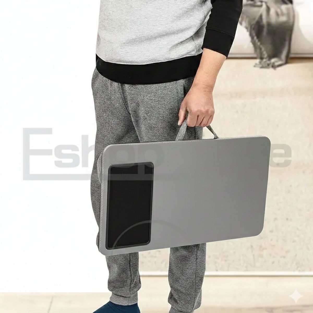 GENERICO - Soporte Notebook Cama Bandeja Celular Mouse Ergonomico