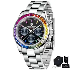 PAGANI - Reloj Design Rainbow Arcoiris Sport Cristral Zafiro Cronógrafo + Mov Japones