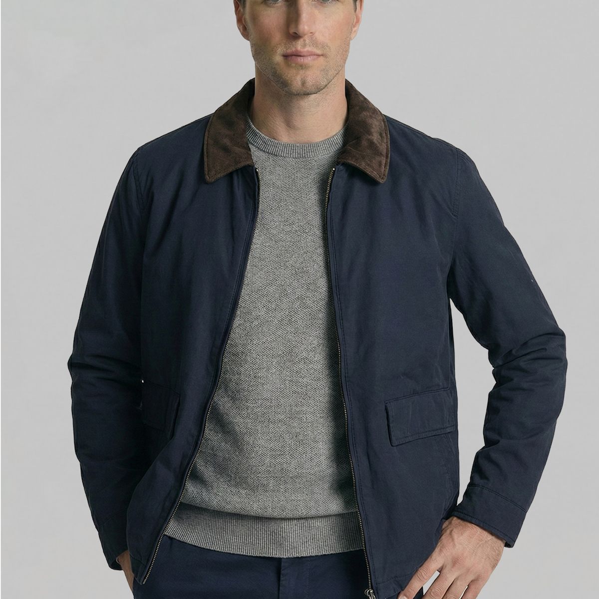 NEW MAN - Chaqueta Amsterdam Navy New Man