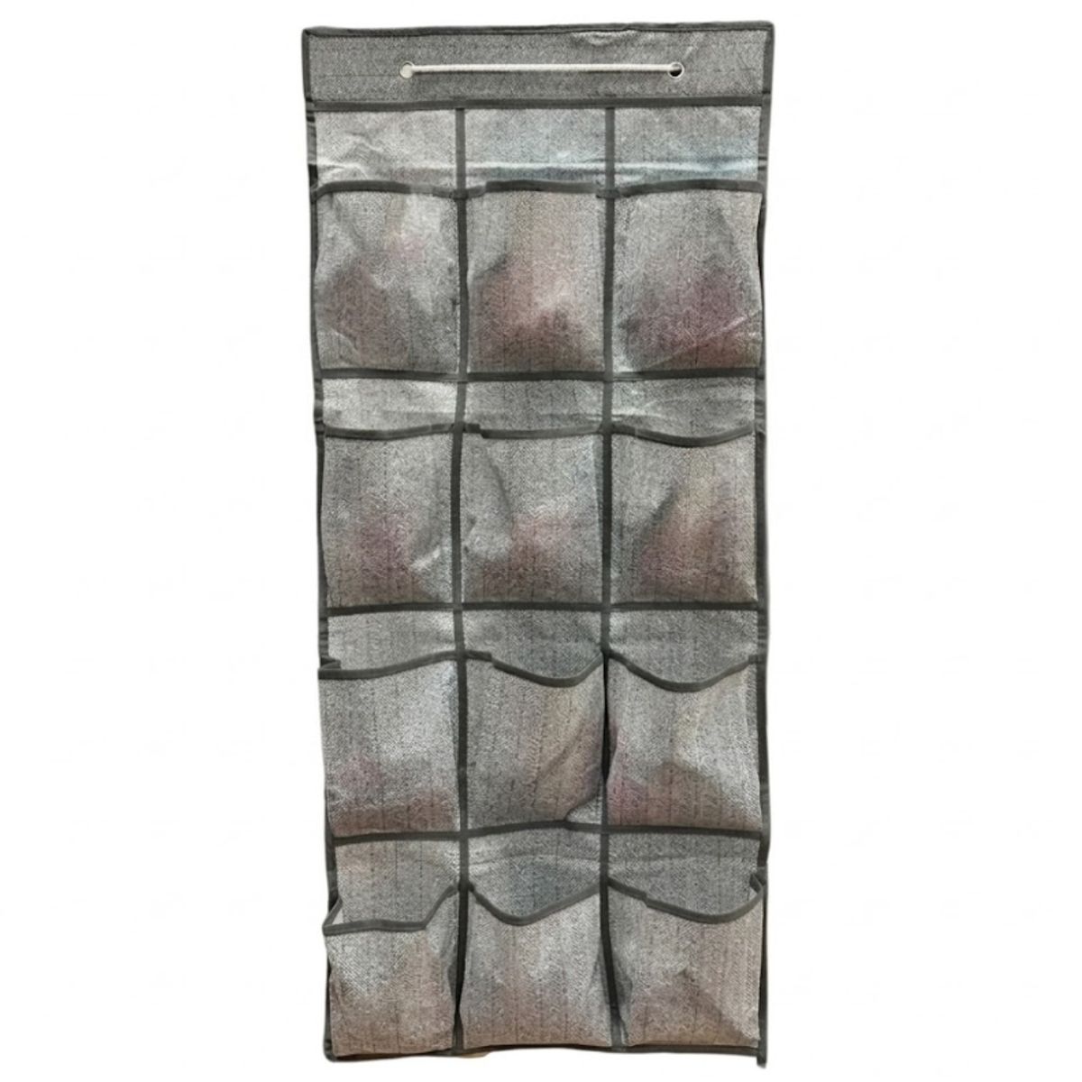 GENERICO - Organizador Colgante Puerta 12 Bolsillos Multiuso 46x84cm Gris