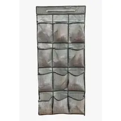 GENERICO - Organizador Colgante Puerta 12 Bolsillos Multiuso 46x84cm Gris