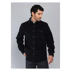 PIERO BUTTI - Overshirt Stone Wash Regular Fit Azul Marino