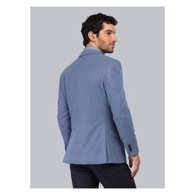 Imagen 2 del producto Blazer Texturado Spandex Tailored Fit Celeste