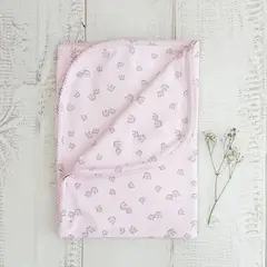 WAWA BABY DESIGN - Manta Corona Rosado Bebé Niña