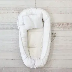 WAWA BABY DESIGN - Nidito Blanco Broderi