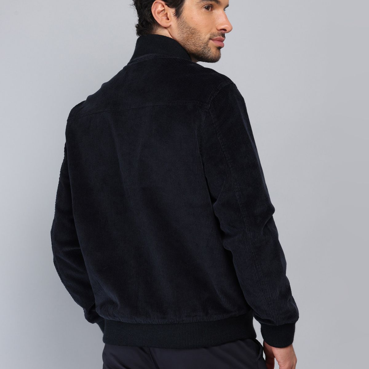 PIERO BUTTI - Chaqueta Bomber Cotelé Regular Fit Azul Marino Piero Butti PIERO BUTTI