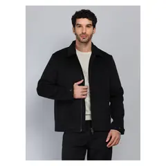 PIERO BUTTI - Chaqueta Recta Regular Fit Negro