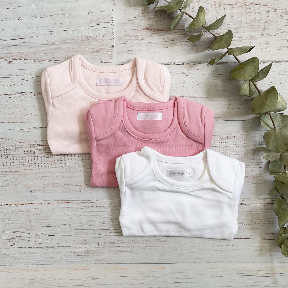 WAWA BABY DESIGN - PACK X 3 MC BODYS NIÑA