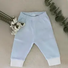 WAWA BABY DESIGN - Pantalón Celeste Camilo Algodón Pima Bebé