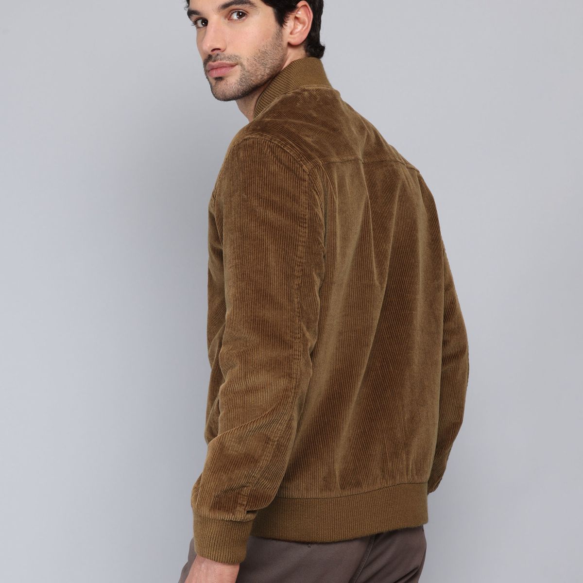 PIERO BUTTI - Chaqueta Bomber Cotelé Regular Fit Café Piero Butti PIERO BUTTI