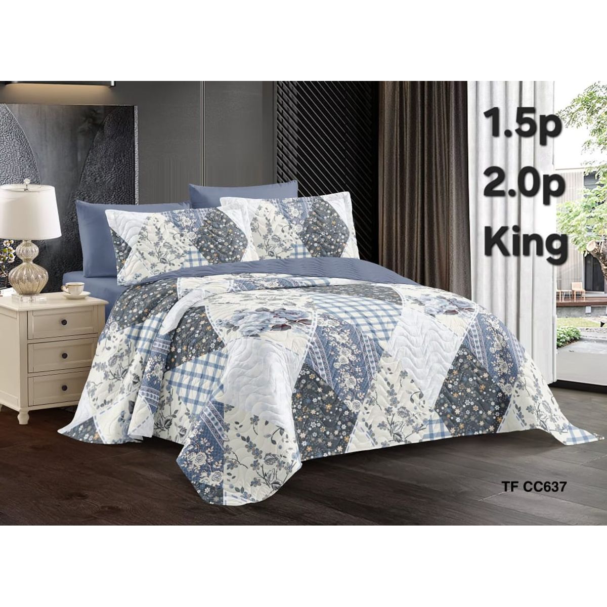 GENERICO - cubrecama quilt verano 2 plazas