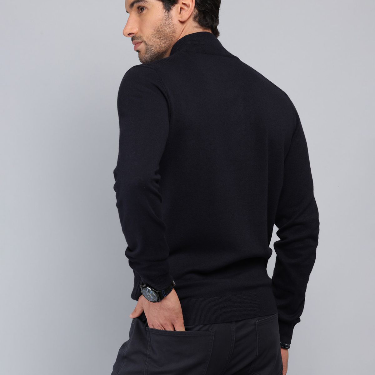 PIERO BUTTI - Sweater Texturado Cuello Alto Piero Butti PIERO BUTTI