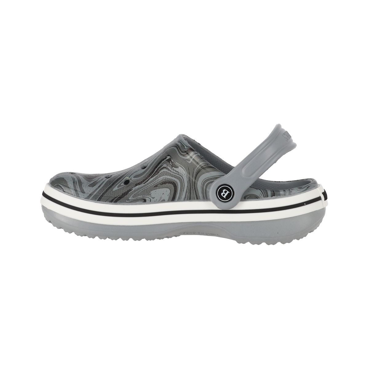 BAMERS - Zuecos Niños Airline Gris Print Bamers