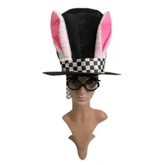 GENERICO - Sombrero Copa Alta Disfraz Conejo Loco Disfraz Cuento Alicia