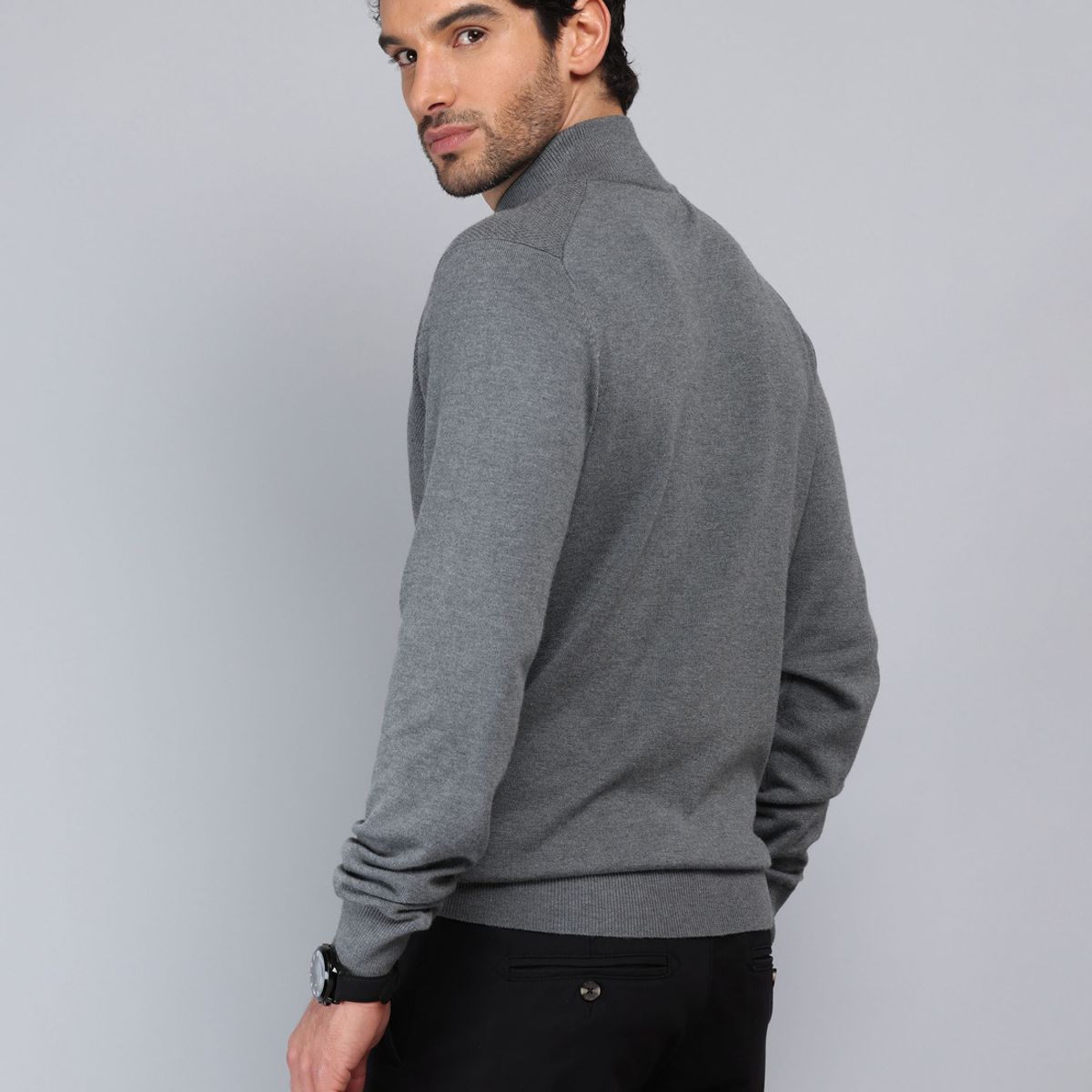 PIERO BUTTI - Sweater Texturado Cuello Alto Piero Butti PIERO BUTTI