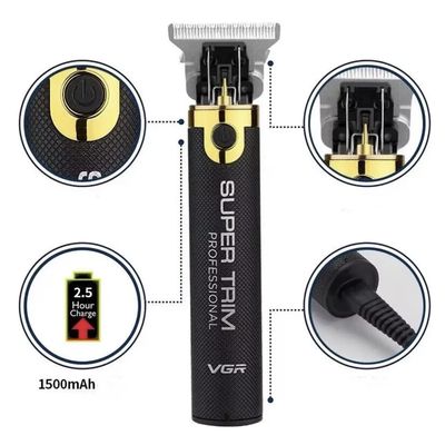 Imagen 2 del producto Máquina Corta Pelo Inalámbrica Profesional Vgr V-082 Negro