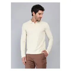 PIERO BUTTI - Polera Piqué Regular Fit Beige