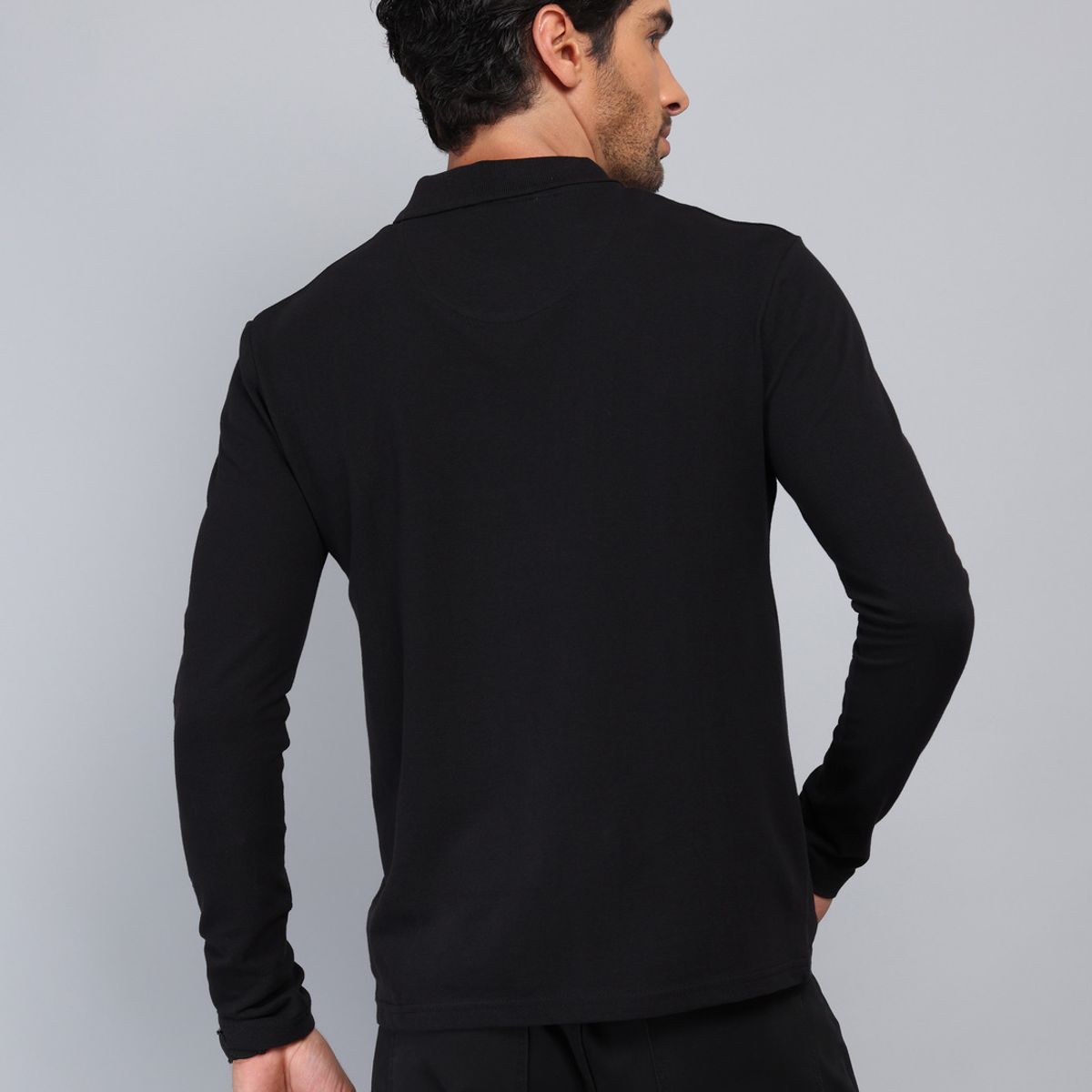 PIERO BUTTI - Polera Piqué Regular Fit Negro Piero Butti PIERO BUTTI