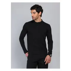 PIERO BUTTI - Polera Piqué Regular Fit Negro
