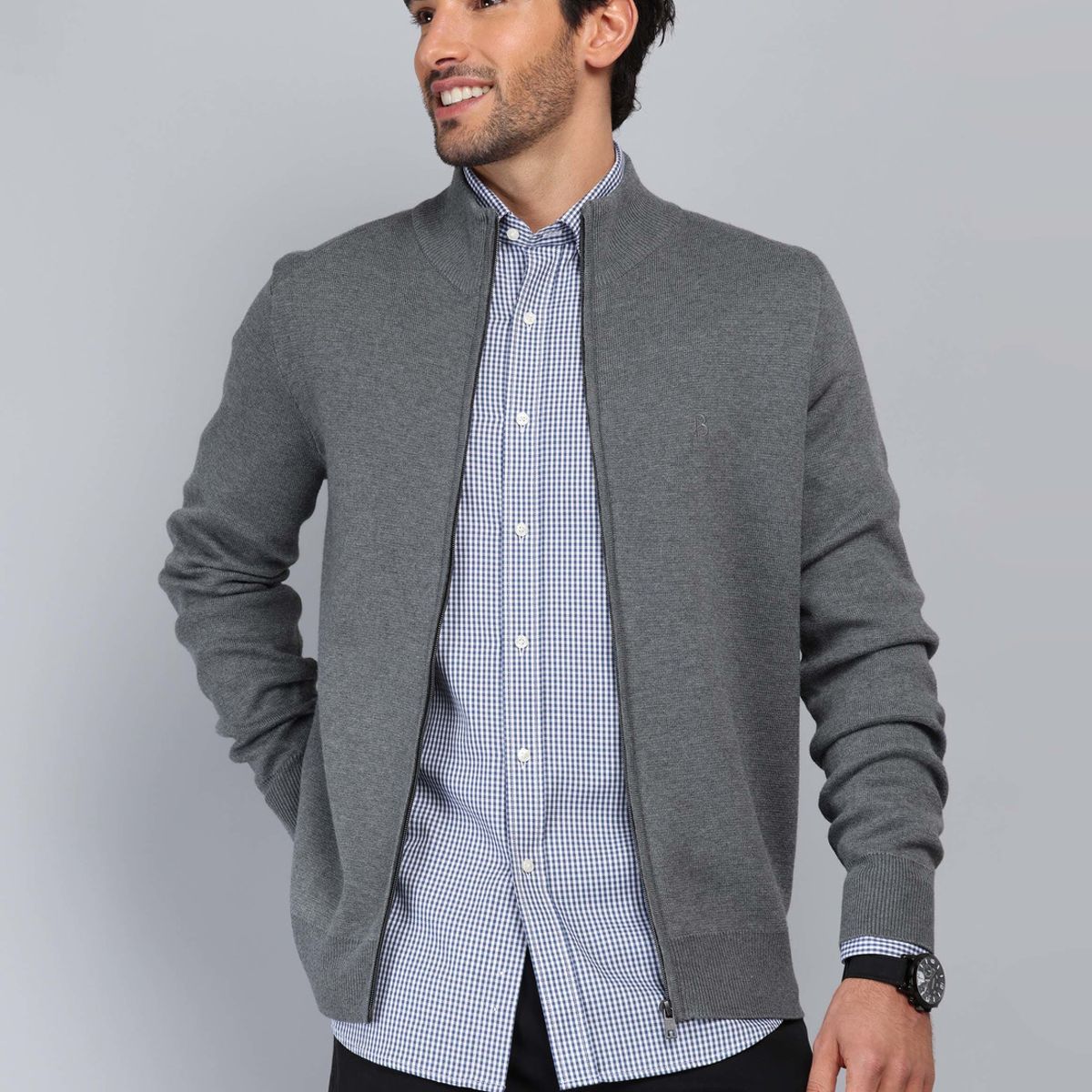 PIERO BUTTI - Sweater Cuello Alto Con Cierre Piero Butti PIERO BUTTI