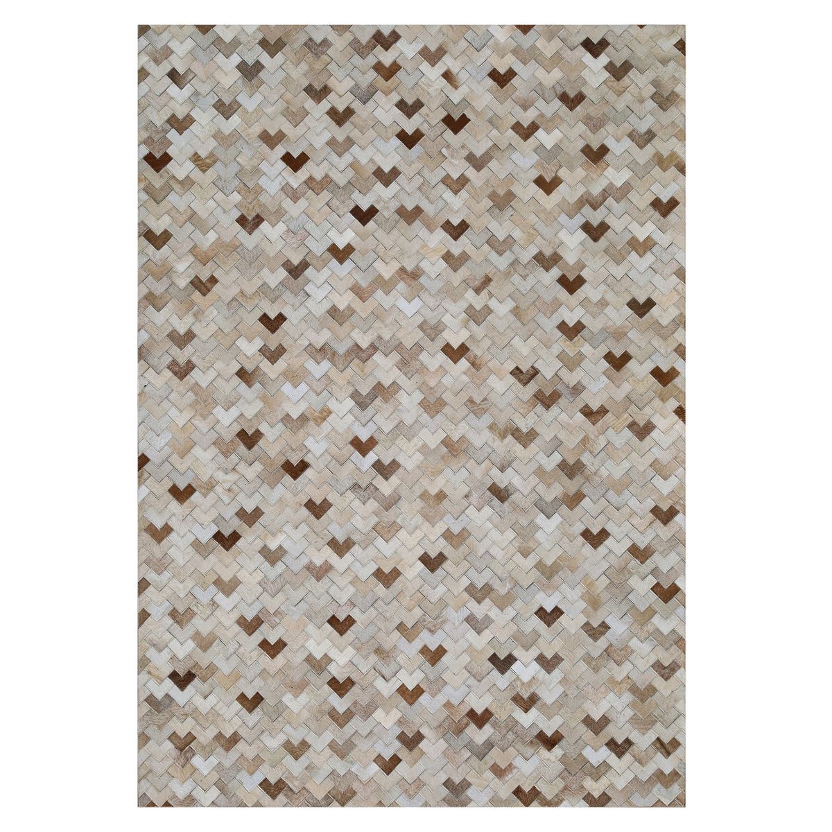 DIB - Alfombra Leather Patch Design  160X230 2334 Beige