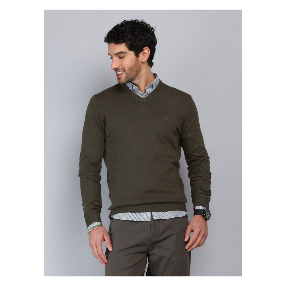 PIERO BUTTI - Sweater Liso Cuello V Piero Butti PIERO BUTTI