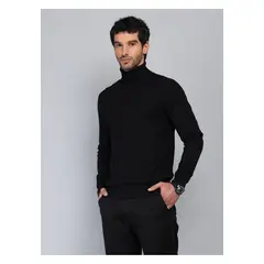 PIERO BUTTI - Sweater Liso Cuello Alto