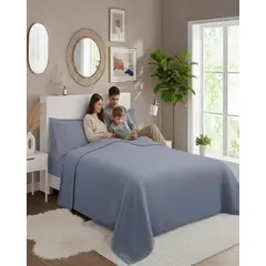 GENERICO - Juego de Sábanas Polar Premium 2 Plazas Térmicas Extra Suaves