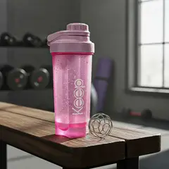 KEEP - Botella Agua Botella Deportiva Botella De Agua 700ml Rosa