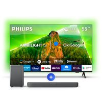 Ambilight TV 55 PUD7908 + Soundbar TAB5309 Performance
