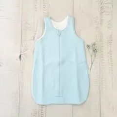 WAWA BABY DESIGN - Saquito de Dormir Celeste Algodón Pima Bebé