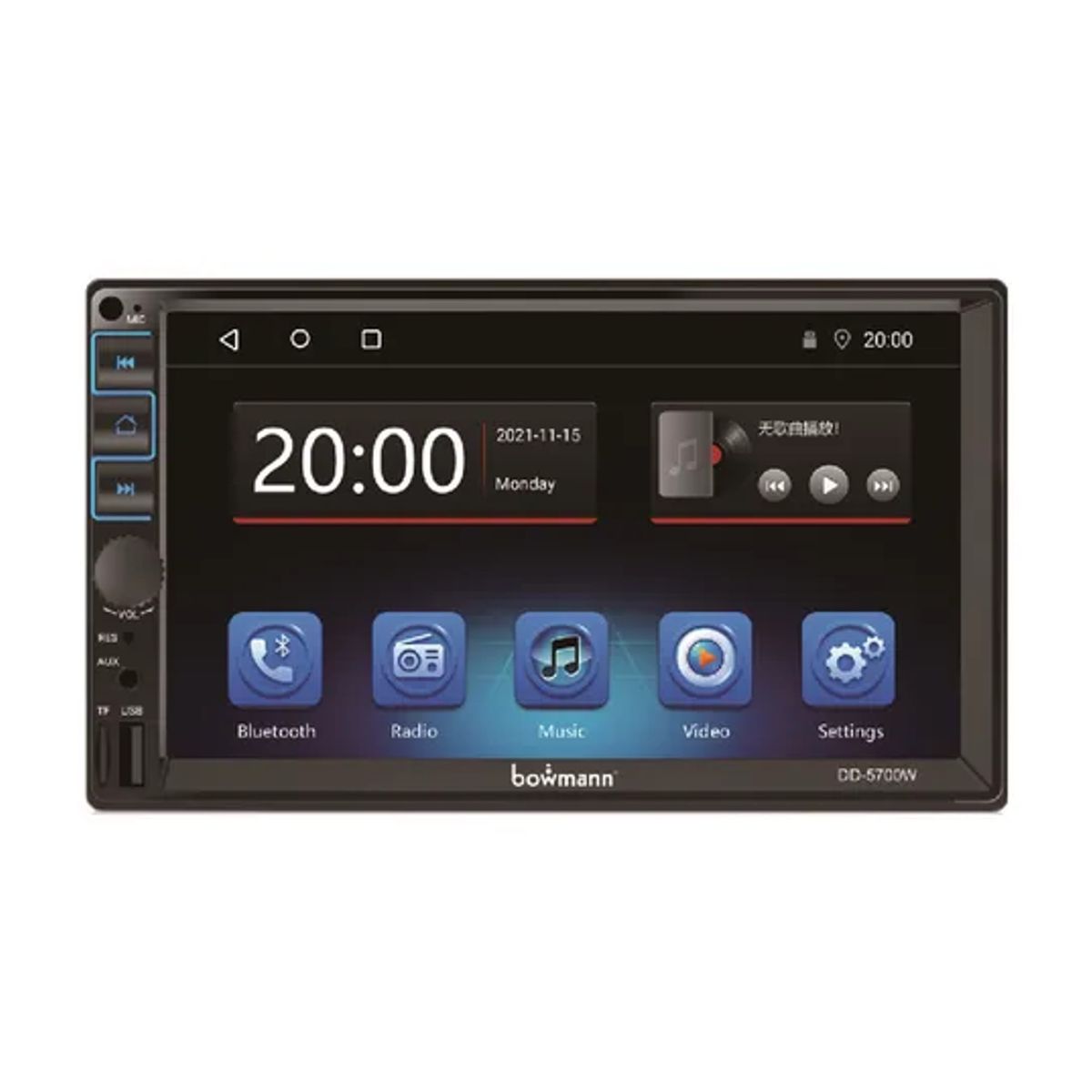BOWMANN - Radio de Auto Pantalla 7 Pulgadas Bluetooh 5700W