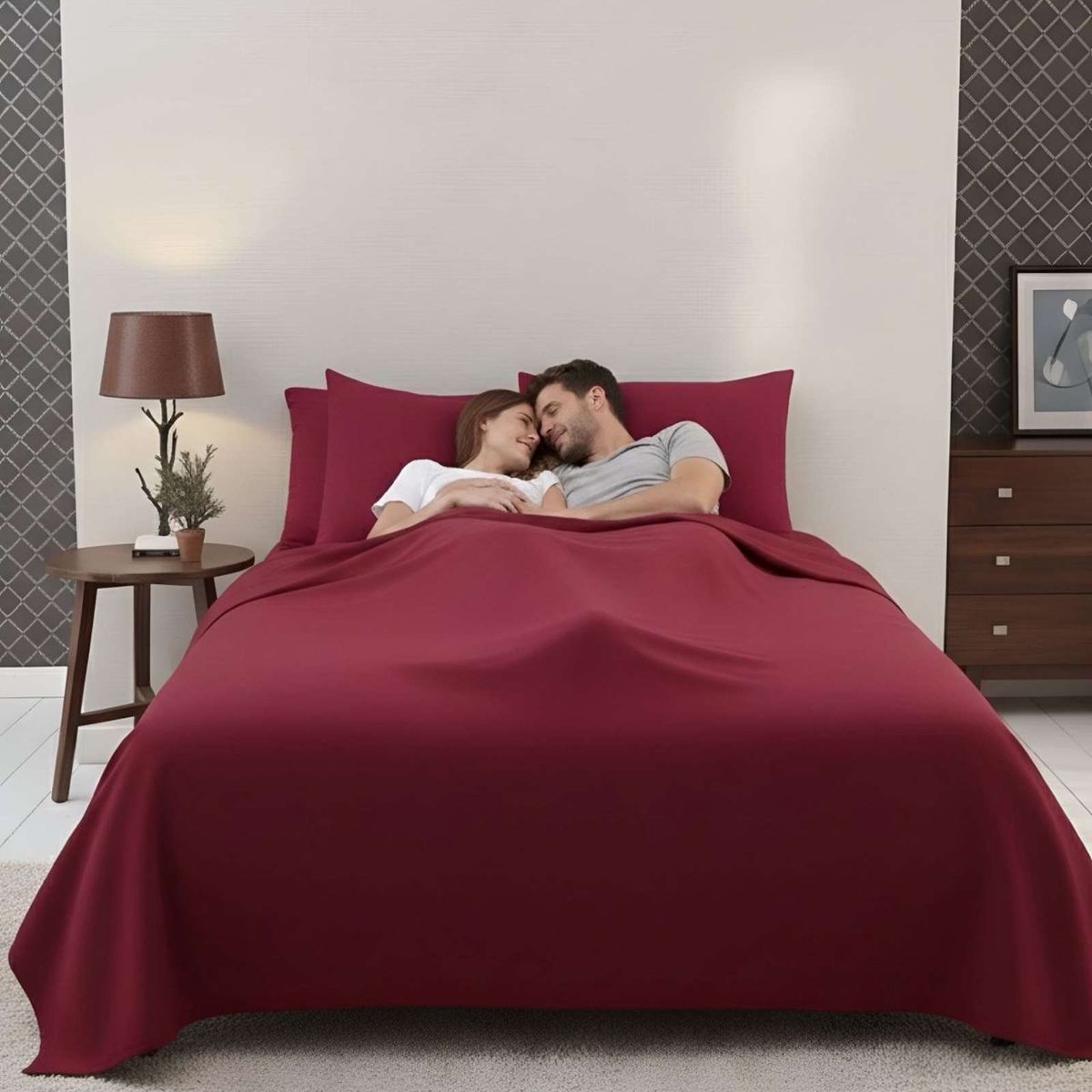 GENERICO - Sábana de Polar Ultra Suave Máxima Calidez y Confort plaza y media