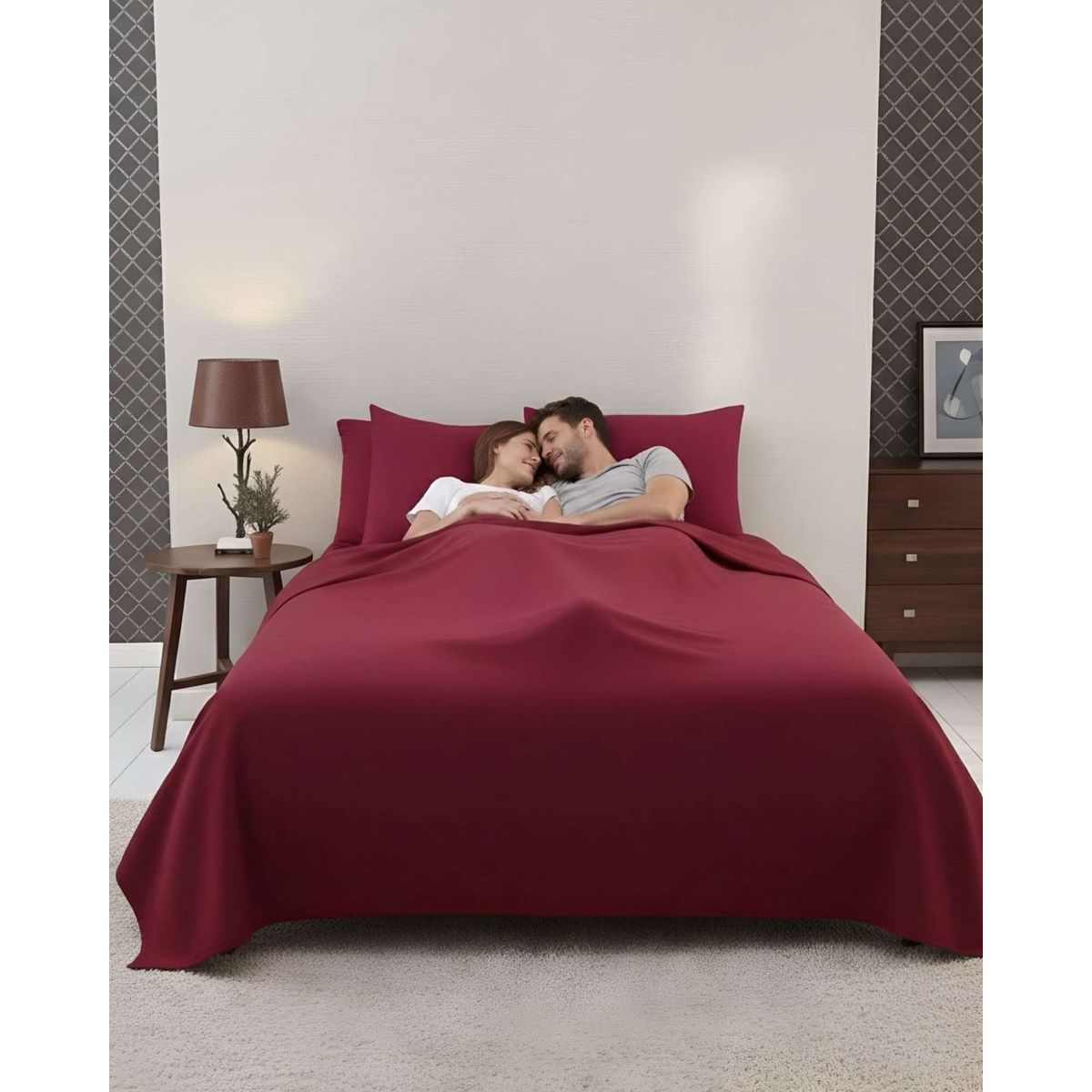 GENERICO - Sábana de Polar Ultra Suave Máxima Calidez y Confort plaza y media