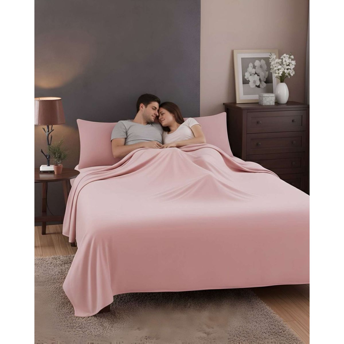 GENERICO - Sábana de Polar Ultra Suave Máxima Calidez y Confort King