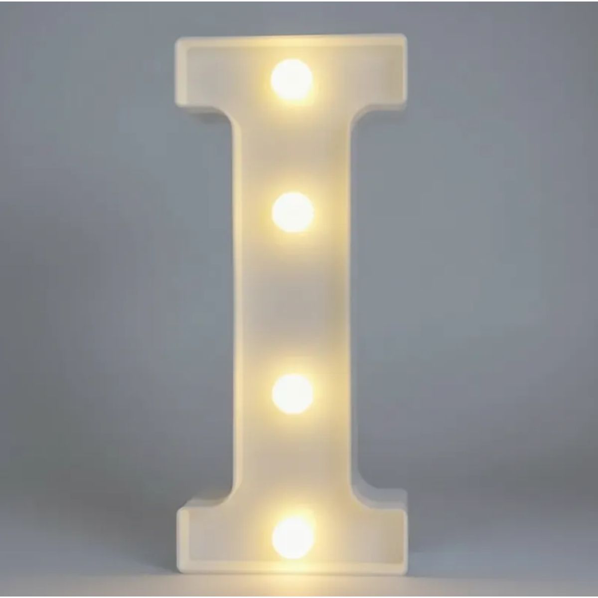 GENERICO - Letra I Luminosa Decorativa Con Luces Led 22cm