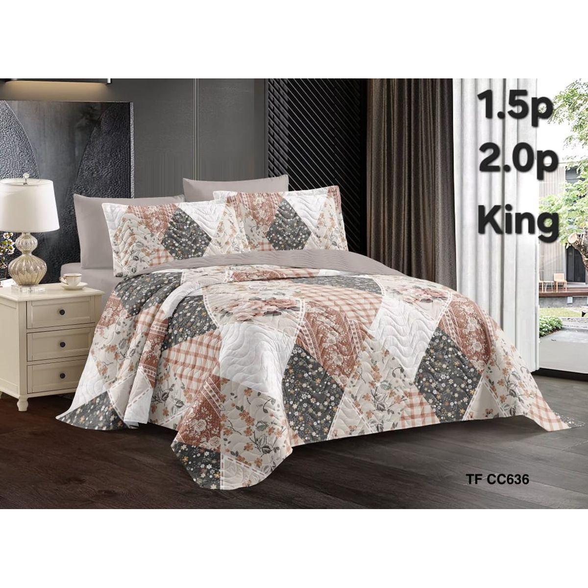 GENERICO - cubrecama quilt verano 2 plazas