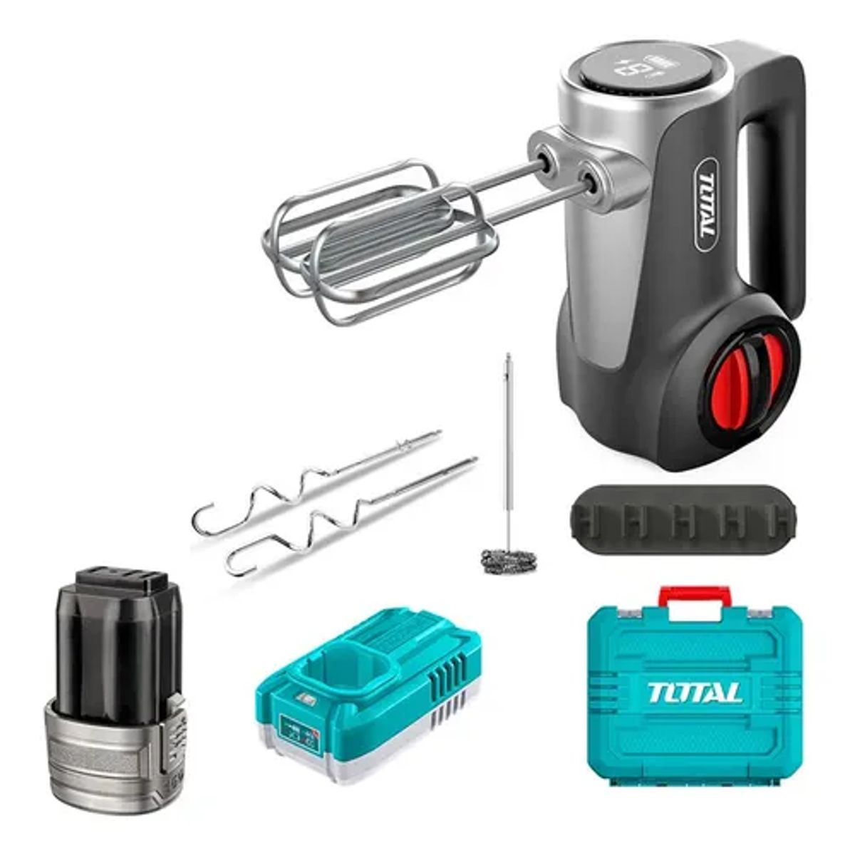 TOTAL TOOLS - Batidora 7 Velocidades 16v Bat+ Carg + 5 Acc Total Tmk023k