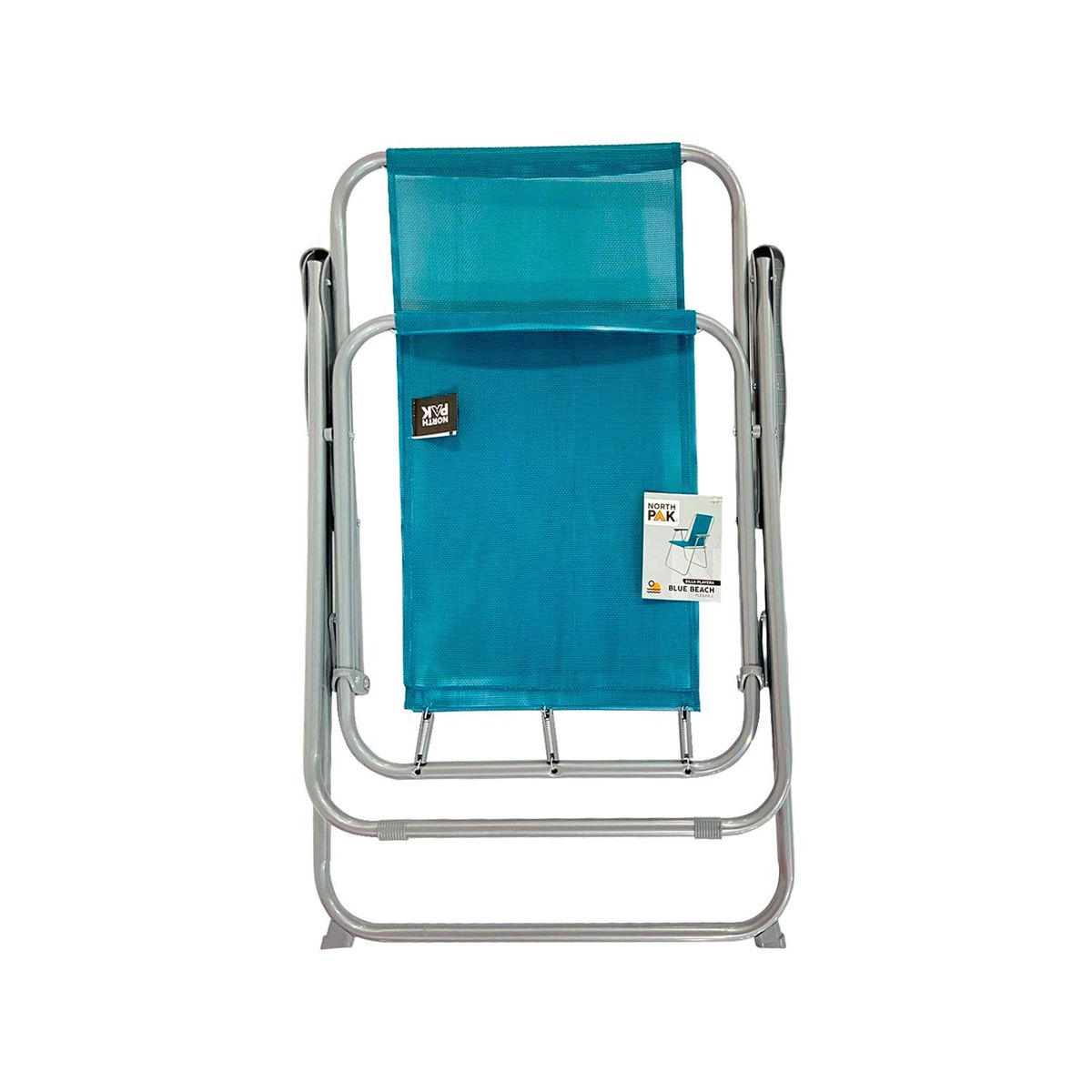 NORTH PAK - Silla de Playa Blue Beach Azul 88x54x47cm NorthPak
